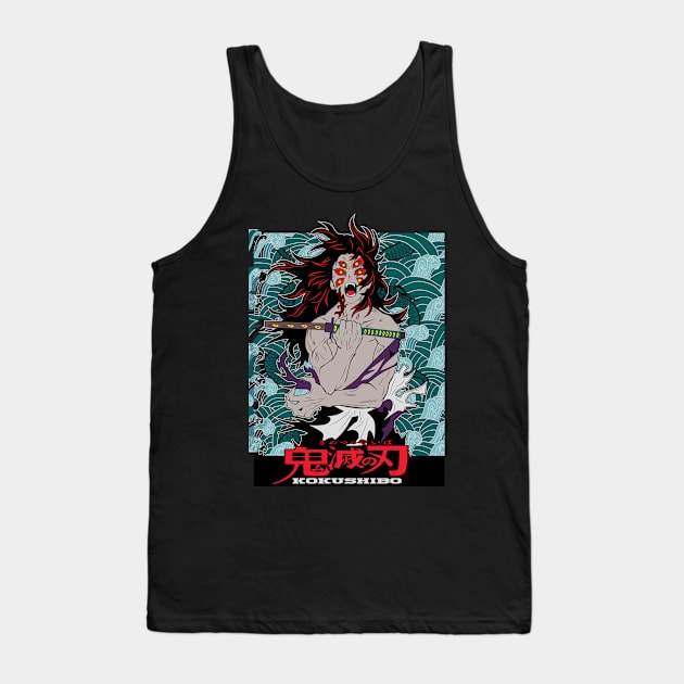 Kokushibo Demon Slayer Tank Top by NightHunter